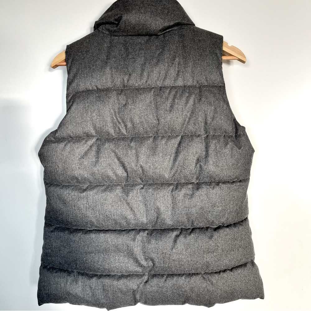 Old Navy Gray Quilted Puffer Vest Zip Up Jacket Women’s Small - Picture 6 of 6